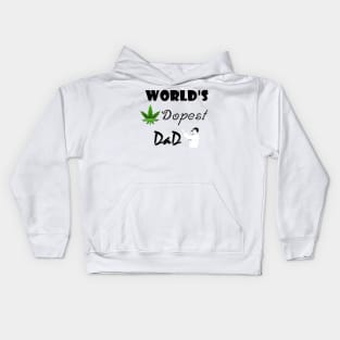 World s dopest dad shirt - dady and baby Kids Hoodie